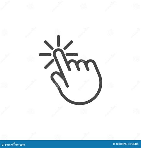 Hand Cursor Click Web Icon For Sites And Apps Interfaces Online