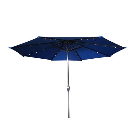 Siavonce 10 Ft Patio Umbrella With LED Lights Lighted Patio Umbrella