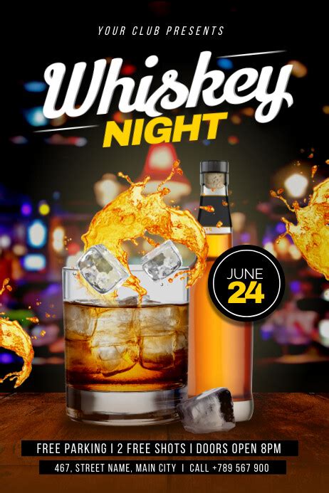 Whiskey Night Template Postermywall