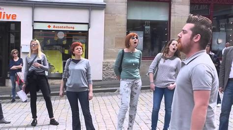 Discanto Vocal Ensemble Flash mob in Tübingen YouTube