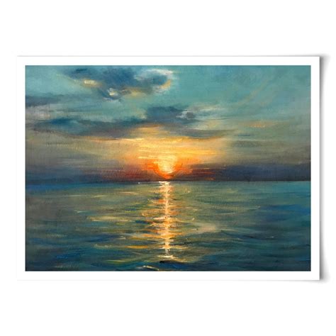 Sunrise Over The Sea Art Print – Art Print Shop