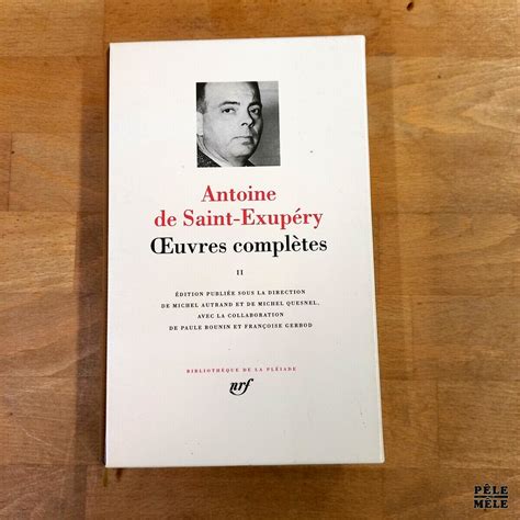 Oeuvres Compl Tes Ii Antoine De Saint Exup Ry Biblioth Que De La