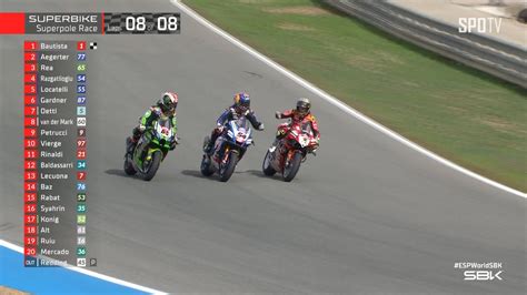 Wsbk Spanish Round Sbk Superpole Race Last Lap Interview Youtube