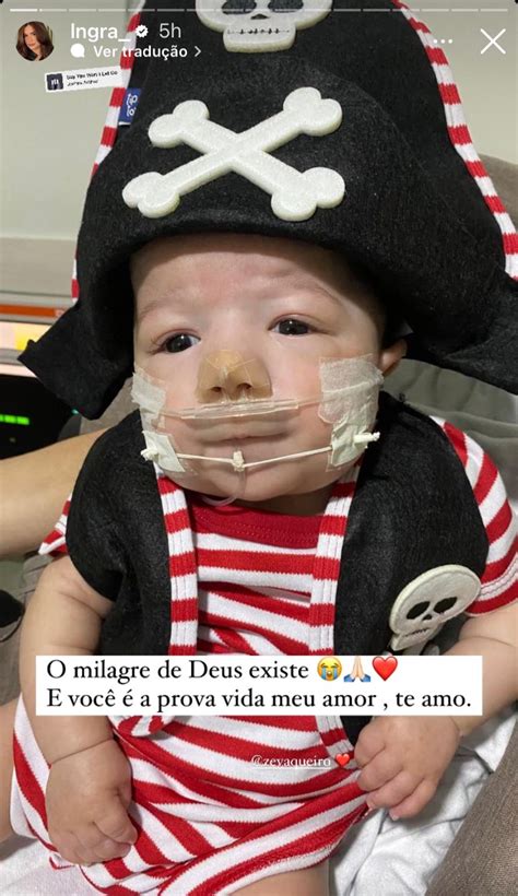 Esposa De Z Vaqueiro Se Emociona Ao Ver O Filho Ca Ula Fantasiado Na Uti