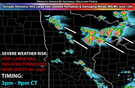 Severe Weather Expected Very Large Hail Isolated Tornadoes And Damaging