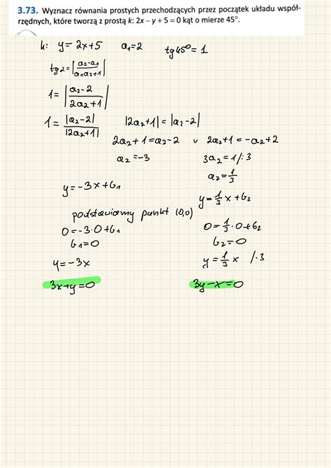 Powtórka przed maturą matematyka zadania Zad 3 73 3LO
