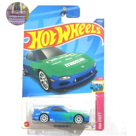 HIJAU Hot Wheels 95 Mazda RX 7 Falken Green Green Shopee Malaysia