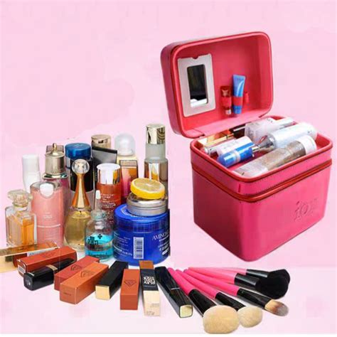 Jual COD Kotak Make Up Box Kosmetik Beauty Case Tempat Kosmetik Make