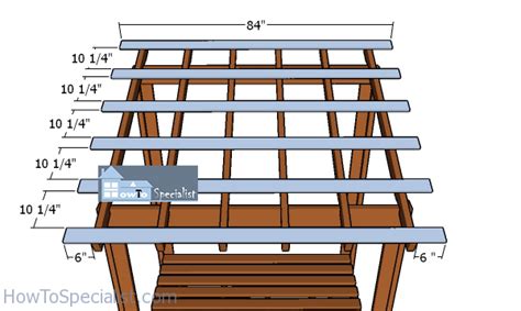 Fitting The Purlins To The Shed Roof Howtospecialist How To Build