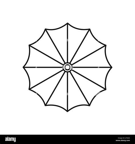 Umbrella Icon In Outline Style Stock Vector Image And Art Alamy