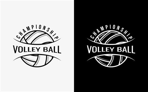 Vector Volleyball Logo Template Graphic By Hati Royani Creative Fabrica