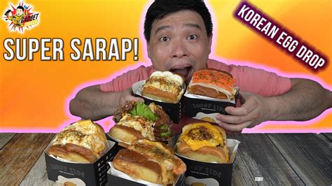 100k Subscribers Celebration Korean Egg Drop Sandwich Mukbang Youtube