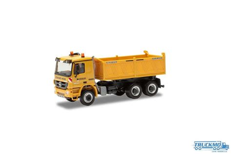 Herpa Leonhard Weiss Mercedes Benz Actros M Construction Tipper