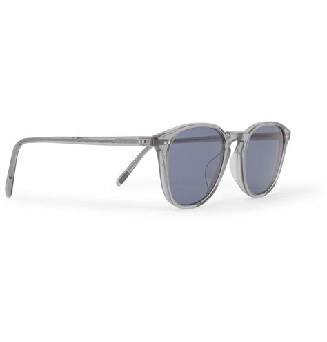 Oliver Peoples Forman L A Round Frame Acetate Polarised Sunglasses