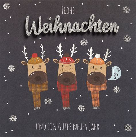 Weihnachten Lettering Gl Ckwunschkarte Im Format X Cm Mit U