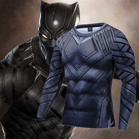 Camiseta De Superh Roe Black Panther Para Hombre Disfraz De T Challa