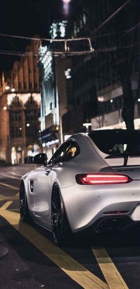 Download Mercedes Amg Gt Parked On The Street At Night