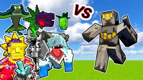 Knightor Vs Mowzie S Mobs Monsters In Minecraft Youtube