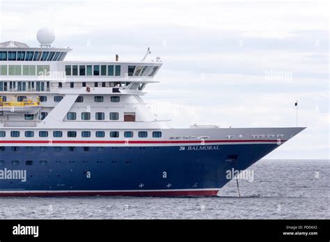 The Balmoral Cruise Ship Anchored Off Stornoway Isle Of Lewis Western