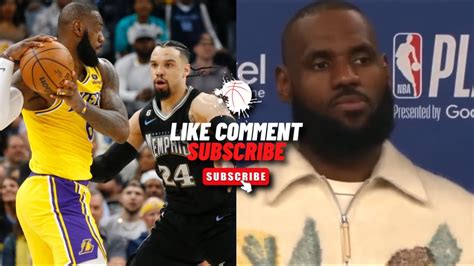 Lebron James Responds To Dillon Brooks Comments After Lakers Take Game