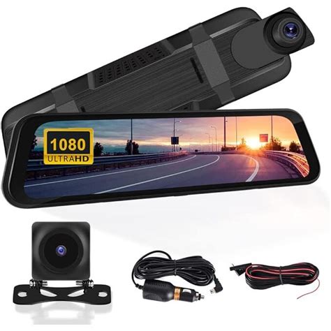 Camera Video Auto Oglinda Dvr Dubla Fullhd Unghi Display Ips Led