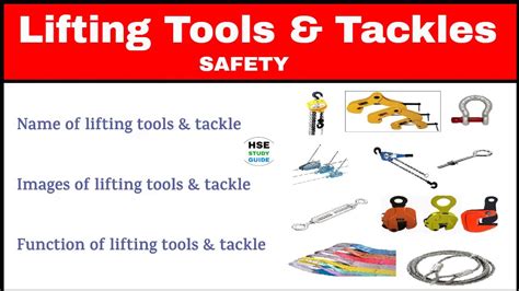 Lifting Tools And Tackle Safety What Are The Lifting Tools And Tackle Name Images Function