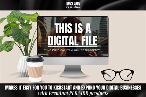 Plr Mrr Canva Mockup Template Bundle Master Resell Rights Digital