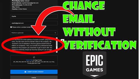 How To Change Your Epic Games Email And Password Without Verification