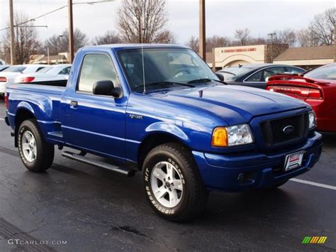 Sonic Blue Metallic 2004 Ford Ranger Edge Regular Cab 4x4 Exterior