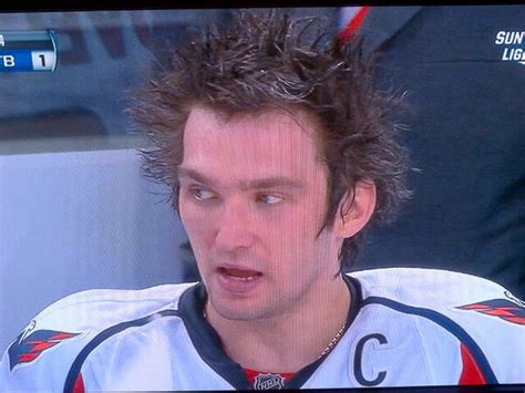 Did Alex Ovechkin stick his hand into an electric socket? (Photo ...