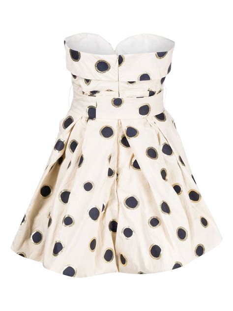 Bambah Polka Dot Dress Neutrals Farfetch