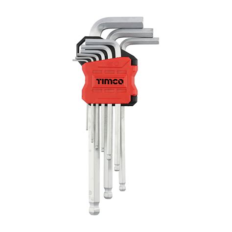 TIMCO Long Arm Ball End Hex Key Set