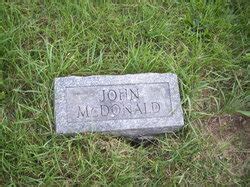 John McDonald inconnu 1897 Mémorial Find a Grave