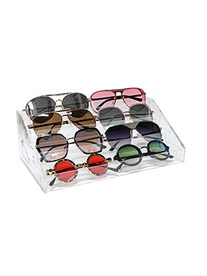 Amazon LoengMax Sunglasses Organizer Clear Eyeglasses Display