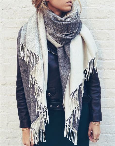 Herfsttrend Grote Sjaals Blanket Scarves En Plaid Scarves Hoe