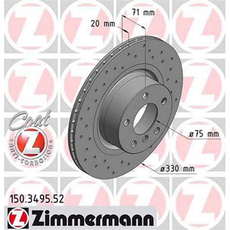 Zimmermann COAT Z Sport Bremsscheiben Satz PKT872W633