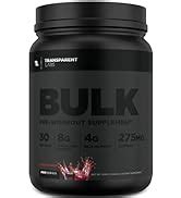 Transparent Labs Bulk Black Pre Workout Servings