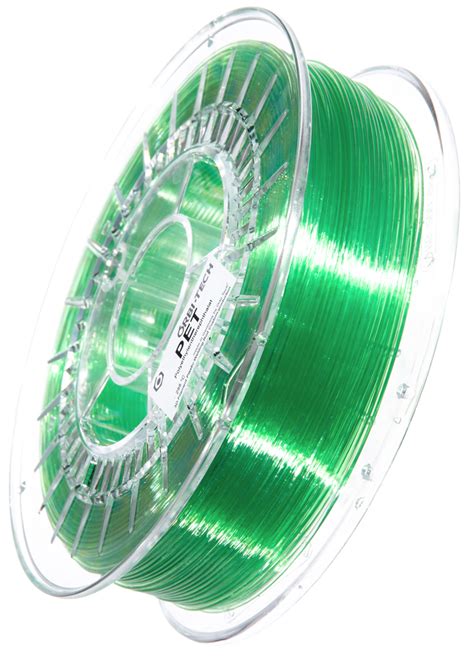 PET 3D Filament 1 75 mm 750 g Grün Transparent