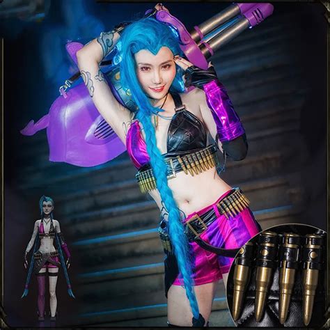 Jinx Lol Cosplay Costume Jinx Cosplay Game Lol Costume Women Halloween