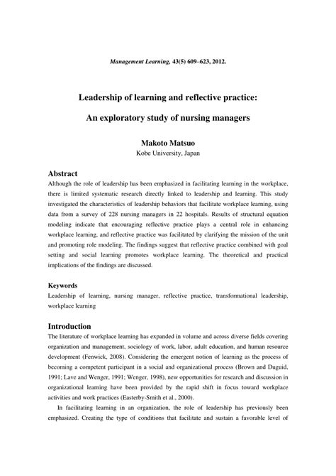 Reflective Essay On Leadership In Nursing You Need To Have Javascript Enabled In Order To