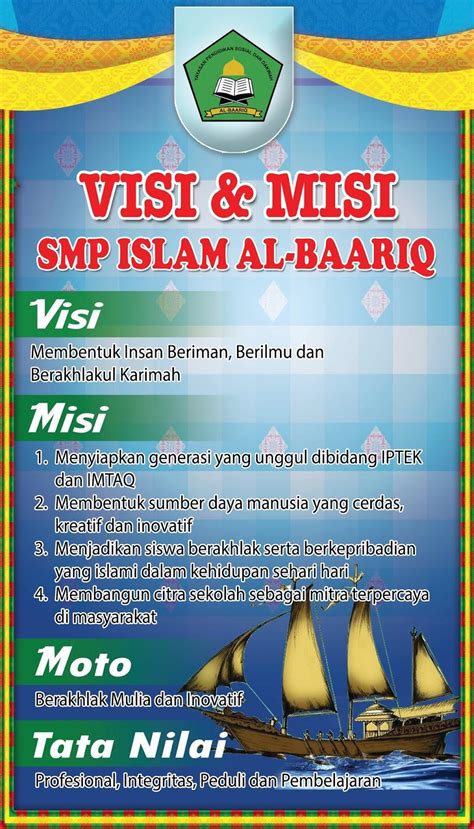 Contoh Spanduk Visi Dan Misi Sekolah Desain Spanduk Kreatif Images