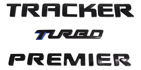 Kit Emblemas Preto Black Chevrolet Tracker Turbo Premier Parcelamento