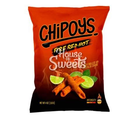 Chipoys Fire Red Hot Chips 113g