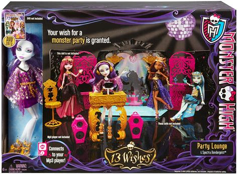 Dolls Monster High 13 Wishes Room Party Playset W Spectra Snakecl
