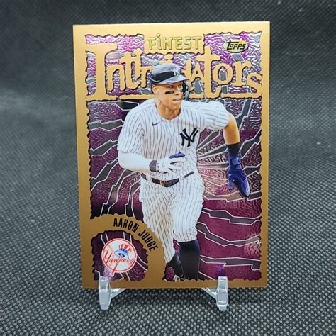 Topps Finest Flashbacks Intimidators Aaron Judge Yankees Ebay