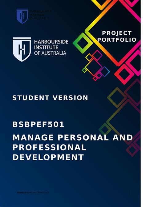 Bsbpef Project Portfolio Bsbpef Manage Personal And Professional