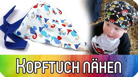 Nähen für Anfänger Kopftuch für Babys und Kinder nähen kreativbunt