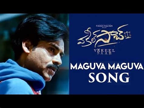 Vakeel Saab Maguva Maguva Full Song Update Pawan Kalyan S S Thaman