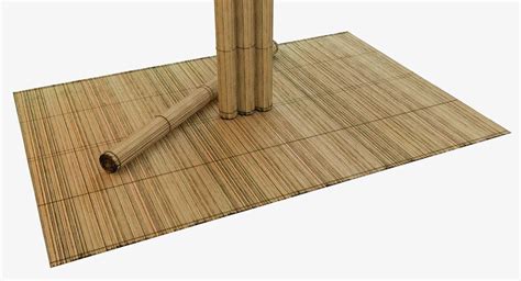 Mat Bamboo 3d Model Turbosquid 1328413