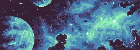 Starry banner pixel art by thlurp on DeviantArt